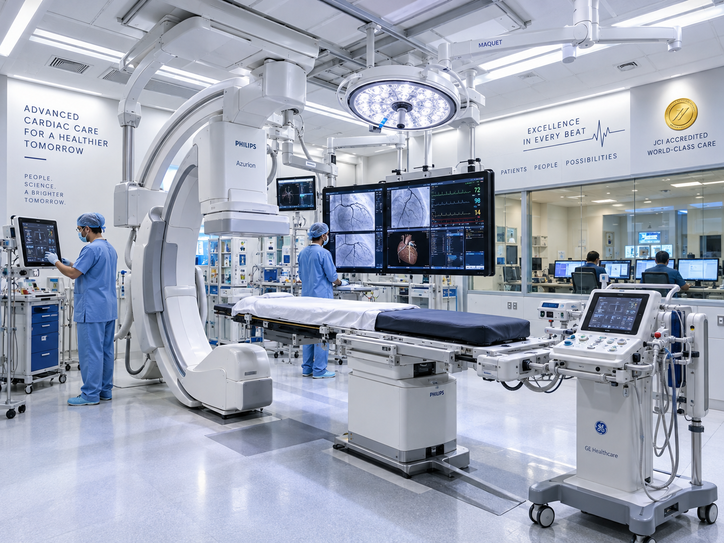 State-of-the-art cardiac catheterization lab at a JCI-accredited hospital in India — Sultan GHC