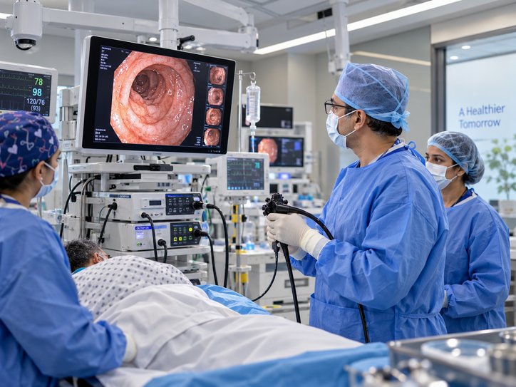 Advanced GI endoscopy suite at a Sultan GHC partner hospital in India
