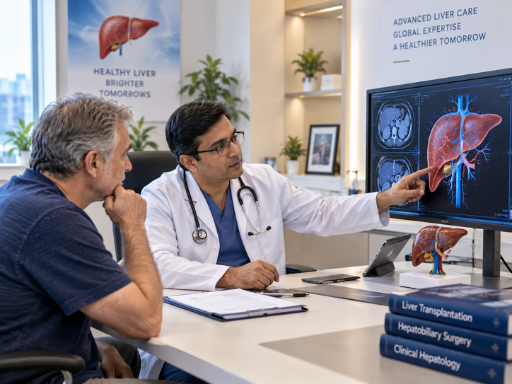 Liver transplant team at a JCI-accredited partner hospital in India — Sultan GHC